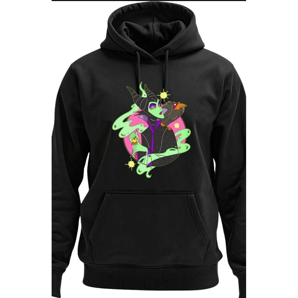 Disney Maleficent Gildan Hoodie Black Adult XL